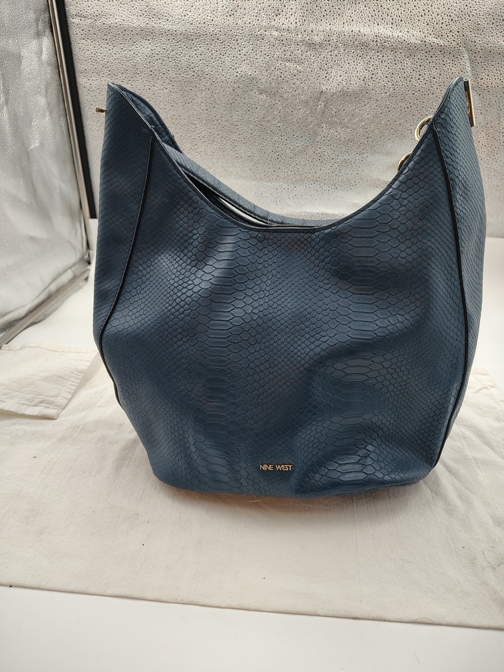 Nine West Blue Textured Hobo Bag
